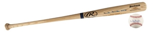 Duke Snider Lot 2: Limited Edition Signed Bat & Signed Baseball